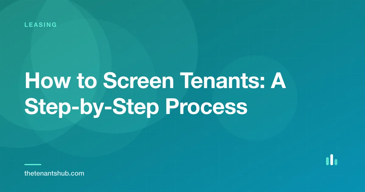 Illustration of a tenant screening pipeline moving applications from inquiry through verification to an approval decision